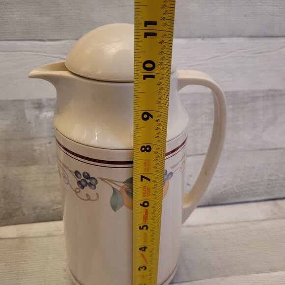 Vintage Corning Ware Abundance Thermal Carafe 1 Qt Insulated Beverage Pitcher - Picture 5 of 5